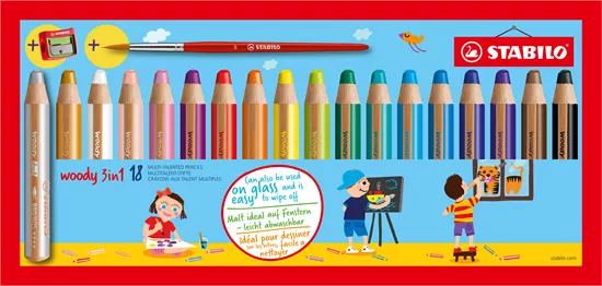 Taille-crayon STABILO woody 3in1 - Matériel dessin